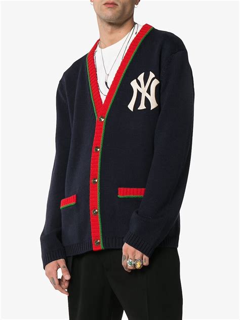 gucci yankees cardigan